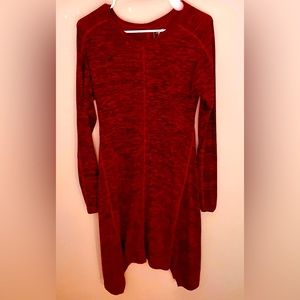 Limited Red sweater dress. Not heavy, easy to wear with tights or without.